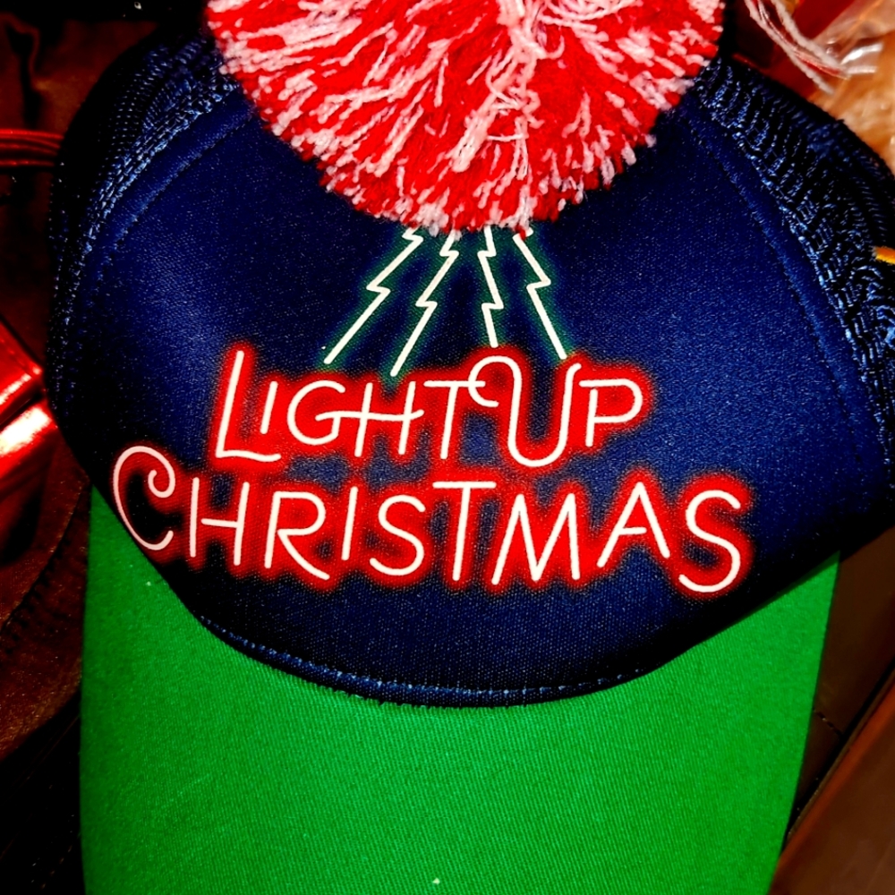 Walmart associate xmas hat